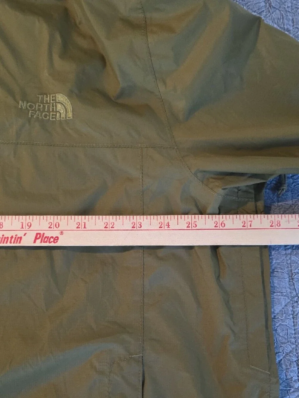 The North Face Men's Olive Hooded Raincoat